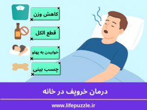 درمان خروپف در خانه